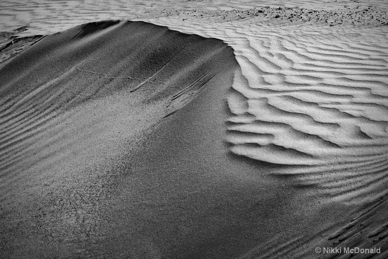 Sand Pattern Abstract #2, bw