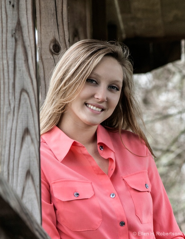 leaning on bridge