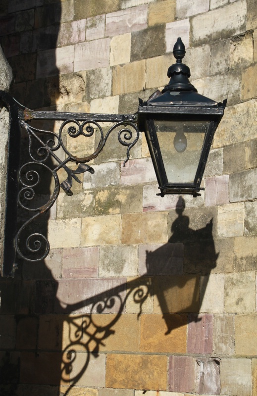 A lamp and its shadow