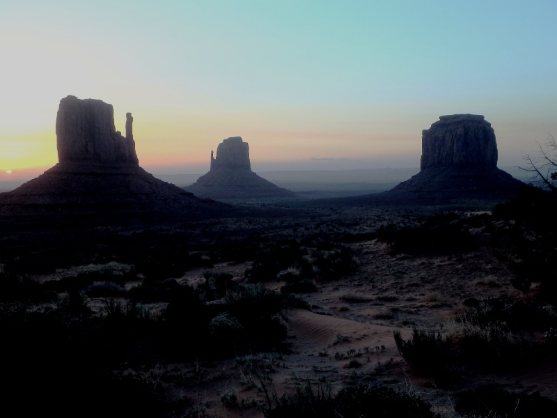 Cold day at Monument Valley