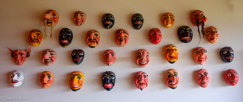 Peru - masks - ID: 14490570 © John D. Roach
