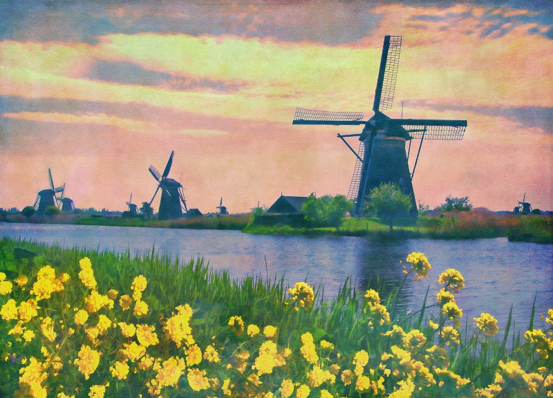 Windmills of Kinderdijk 