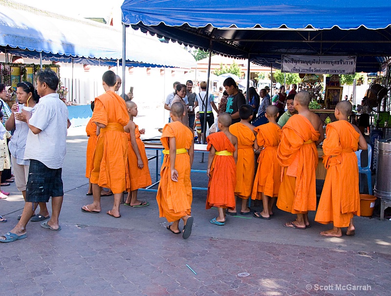 Young Monks at Temple 