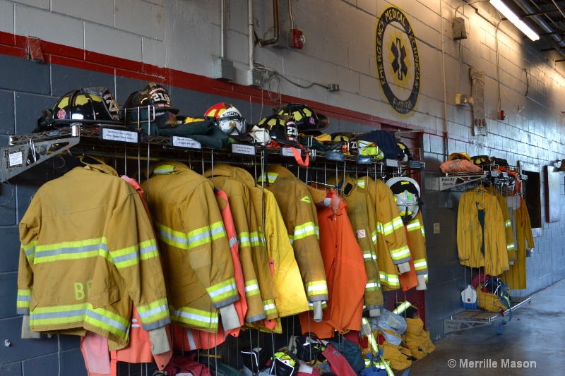 Bunker Gear waiting for FireFighters