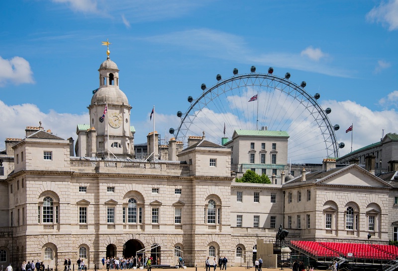 Cavalry Museum with London Eye