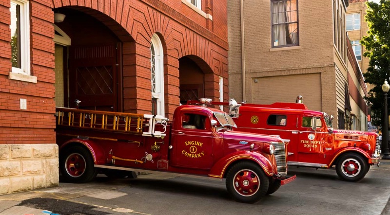 Engine Company #1 - Antique Fire Engines - ID: 14503634 © John Singleton