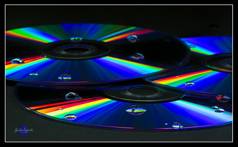 Water Drops on CD's