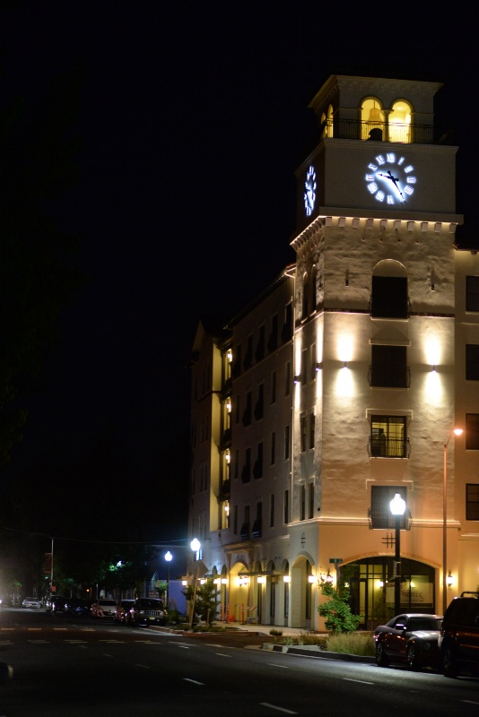 Clock Tower At Night.