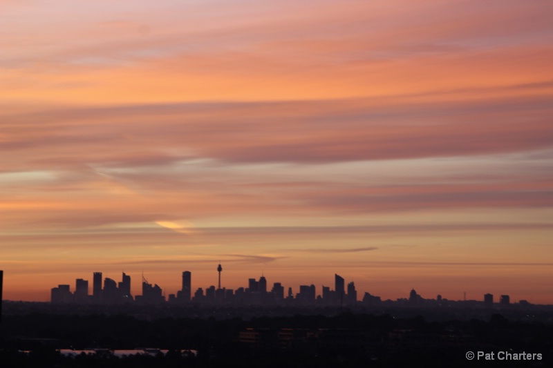 Sunrise over Sydney City