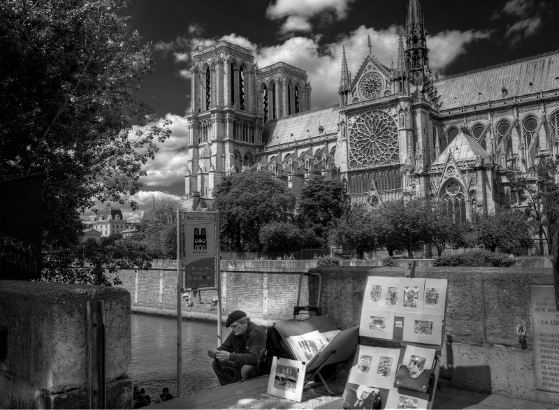 On the Steps of Notre Dame