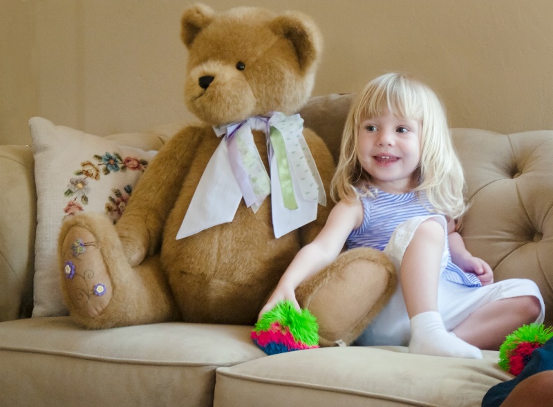 Girl and Her Bear