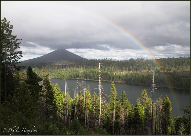 Rainbow over Suttle Lake