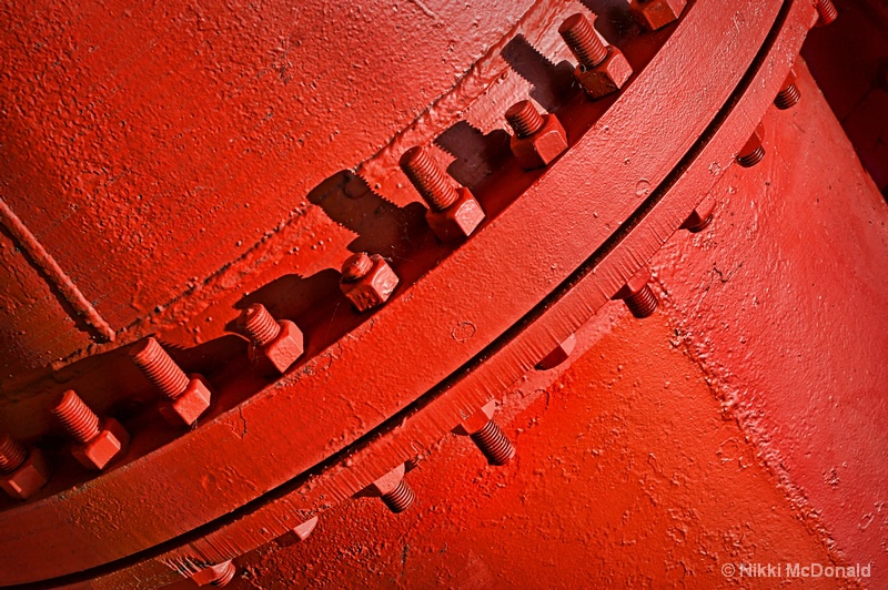 Red Flange Abstract