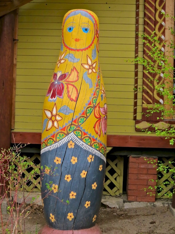 Outside Wooden Matryoshka Doll