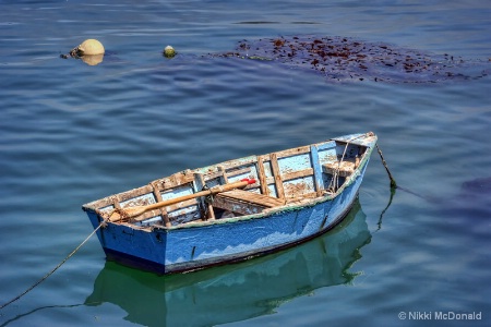 Blue Rowboat at Port San Luis