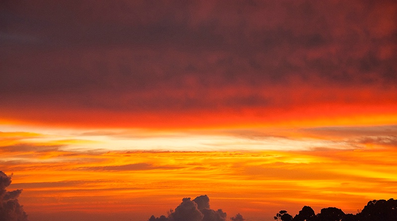 Sunset from the Lodge - Mt Kinabalu