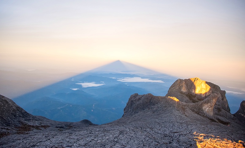 Peak Shadow - Mt Kinabalu - ID: 14557477 © Mike Keppell