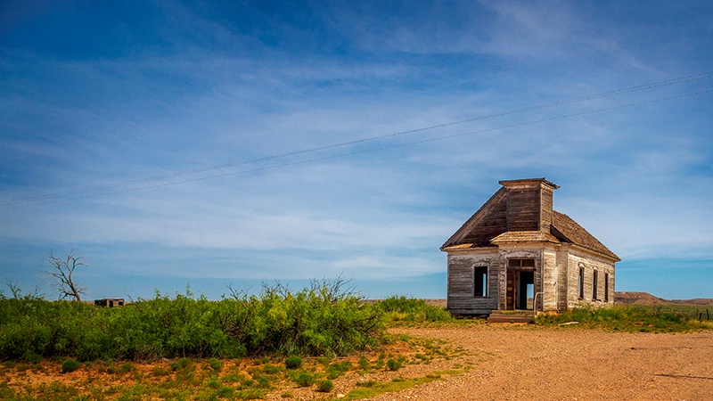 Abandoned Church In Taiban, New Mexico