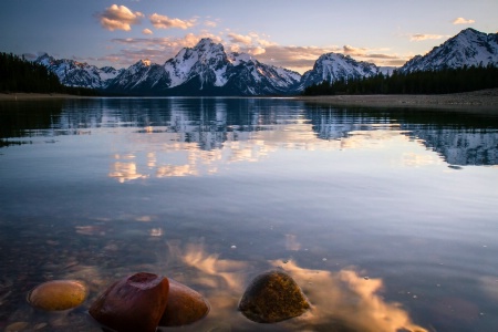 Low Down View of The Tetons