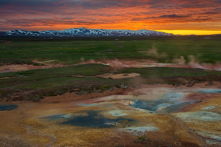 Geothermal sunset 2