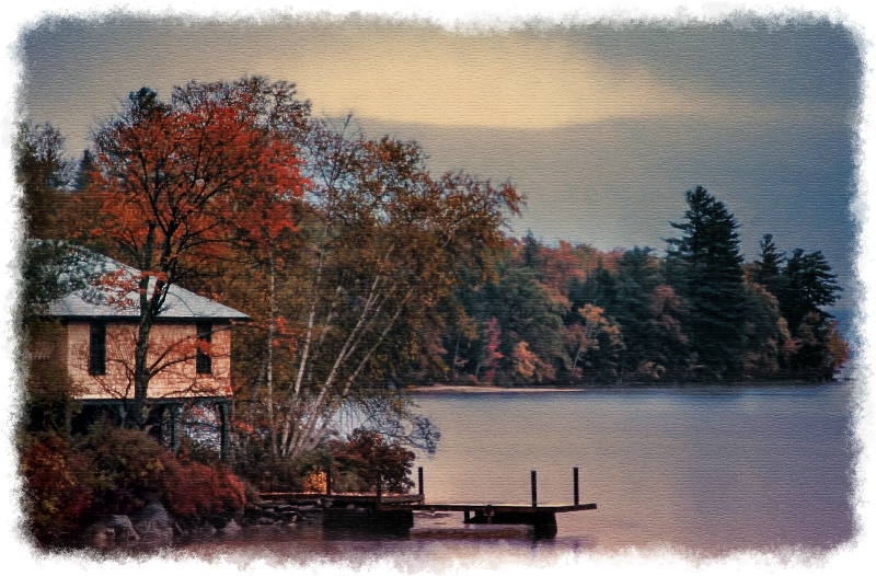 On golden pond--a postcard from New Hampshire