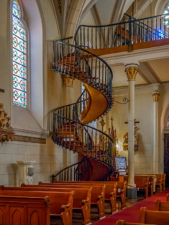 Staircase at Loretto Chapel in Santa Fe