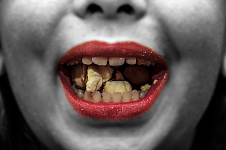 popcorn mouth