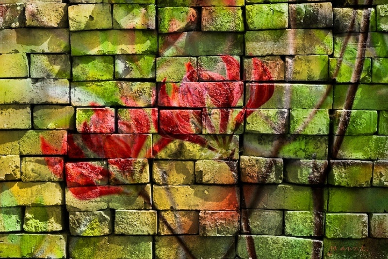 Artsy Brick Painting