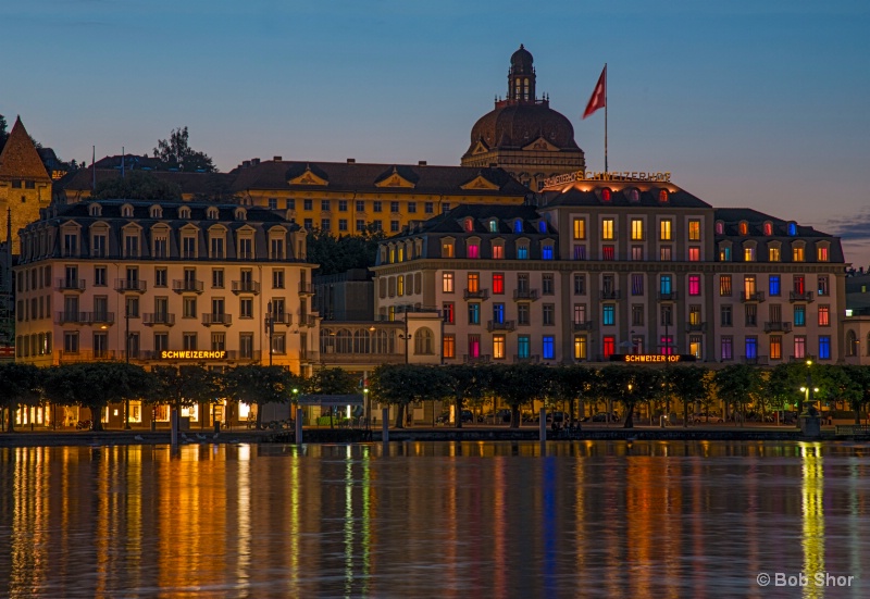 Lights of Hotel Schweizerhof