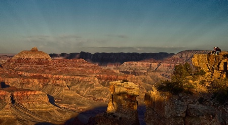 Sunset Rays Grand Canyon National Park
