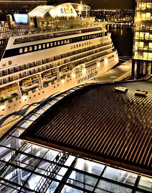 Amsterdam Docks at Night