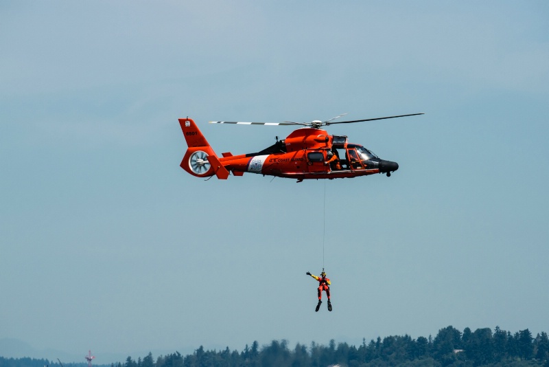 Coast Guard Over Lake Washington