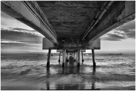 Beneath the Manhattan Pier