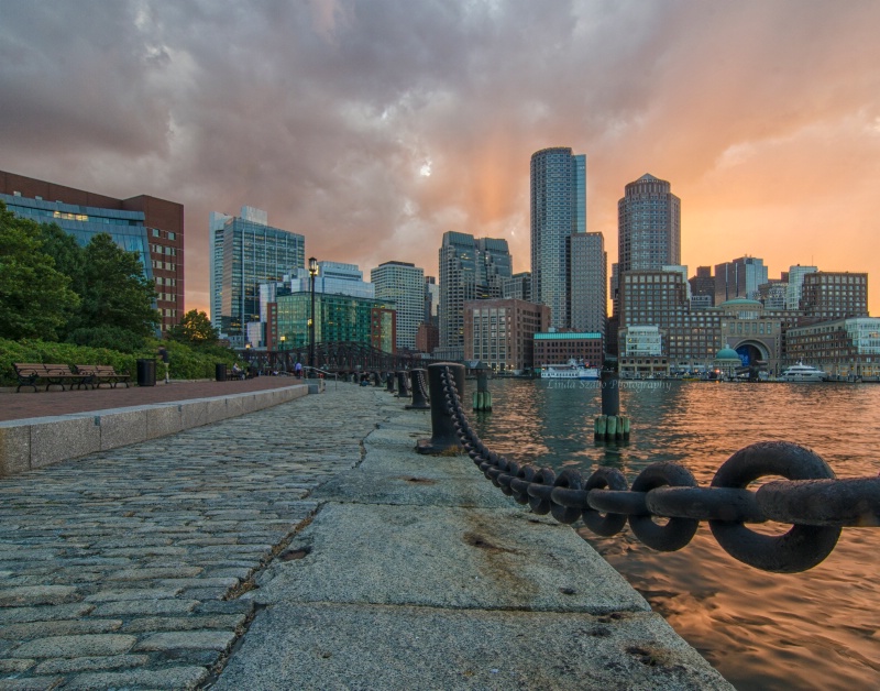 Sunset Rowe's Wharf - Boston, MA