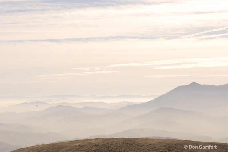 Layers of Fog From Novato, CA Ridge...2014