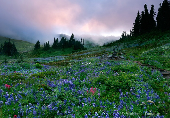 Pastel Mountain Dawn