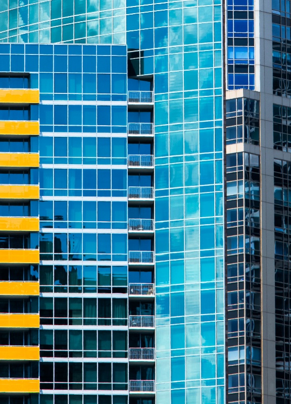 Chicago's Yellow Balconies