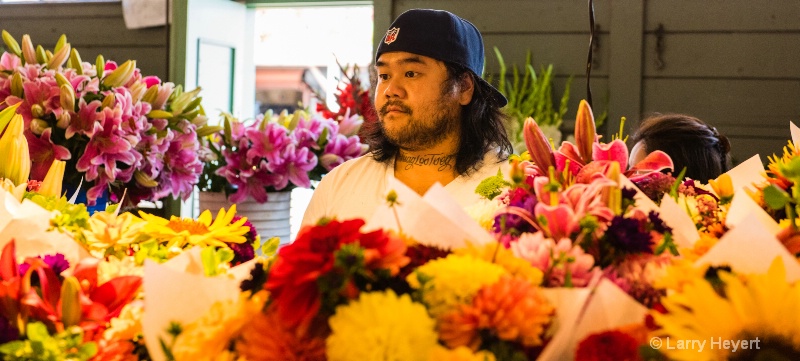 Flower Vendor at Pike Place Market