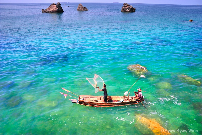 Throwing the Net for Fishing