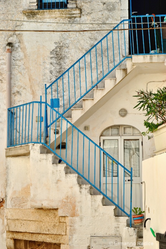 Stairs blue