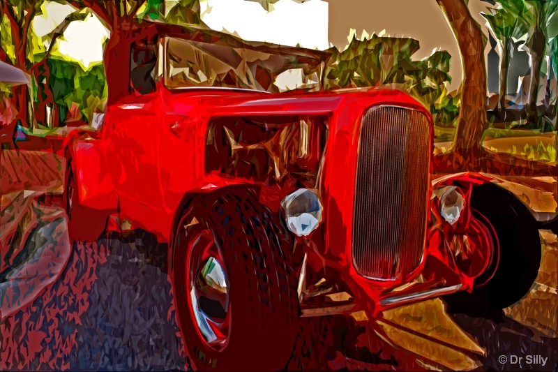 Painted Old Car 