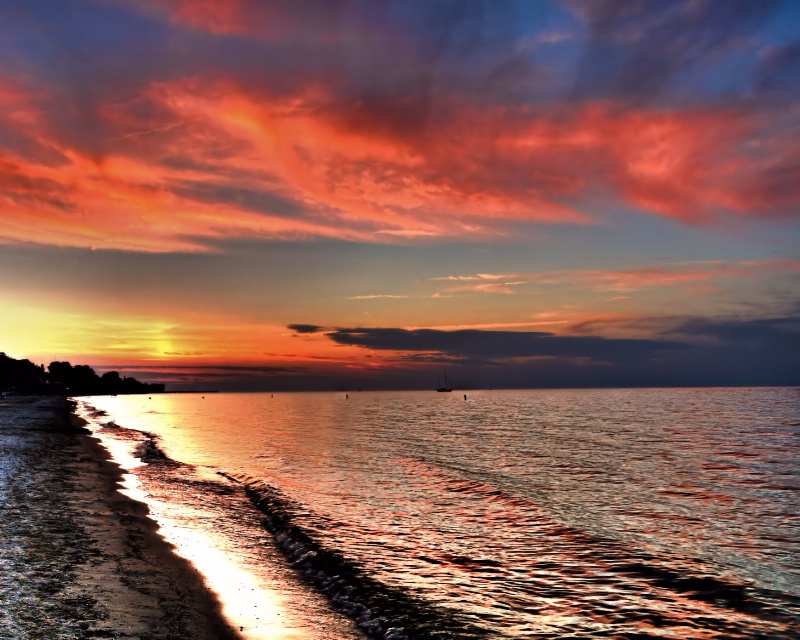 lake ontario sunset - ID: 14645428 © John R. Grede