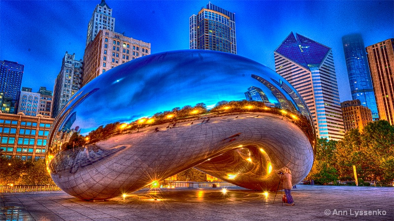 Ellen Working the Bean