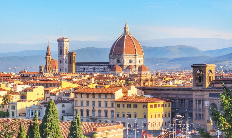 Florence Duomo Morning from Piazzale Michelangelo