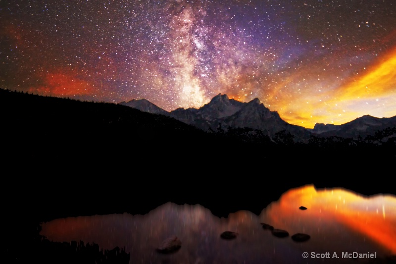 Milky Way over Stanley Lake