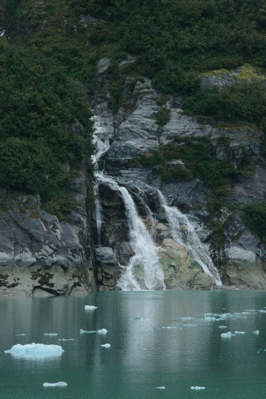 Tracy Arm Fjord Waterfall