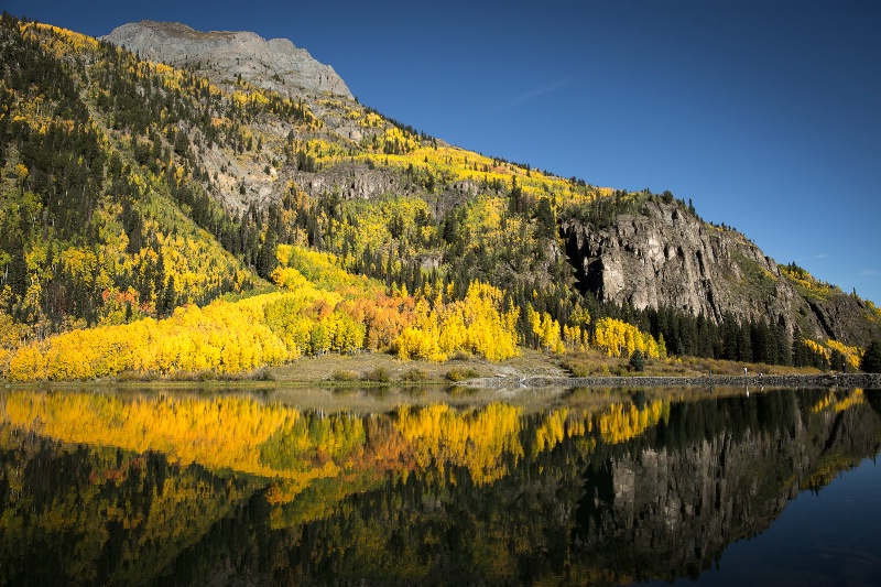 Hayden Mtn North reflecting in Crystal Lake 