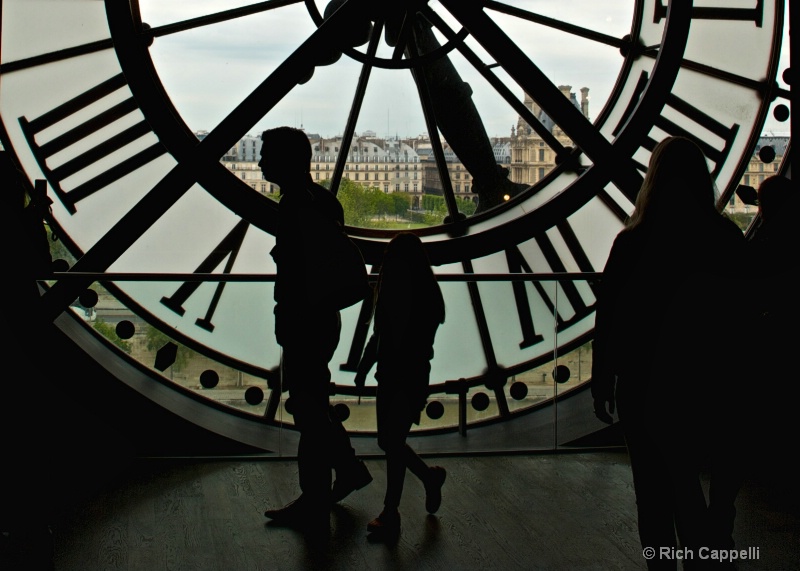 Clock at the Musee d'Orsay  Paris, France
