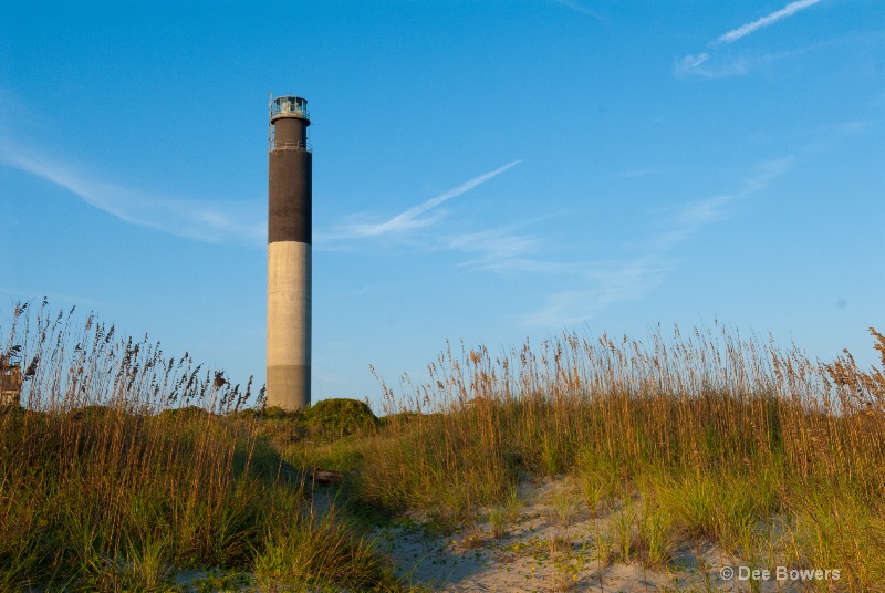 Oak Island Lighthouse in Fall