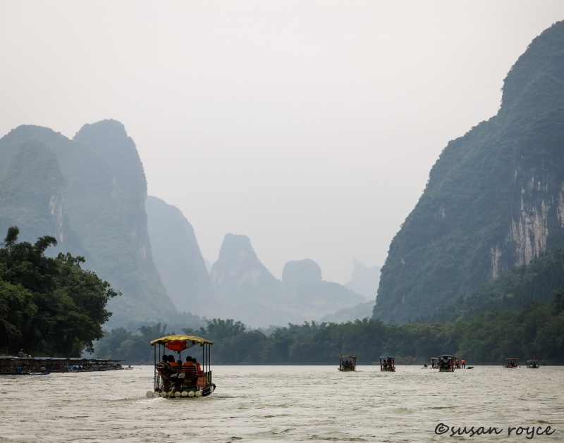 Rafting on the Li River